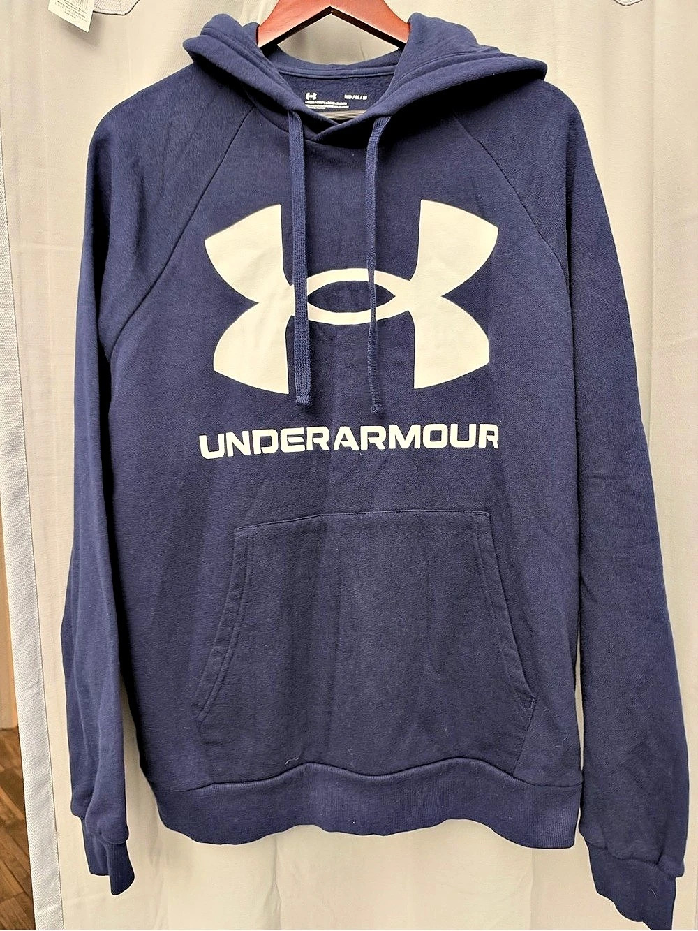 Under Armour Rival Fleece Big Logo Hoodie Men's Medium Blue Medium